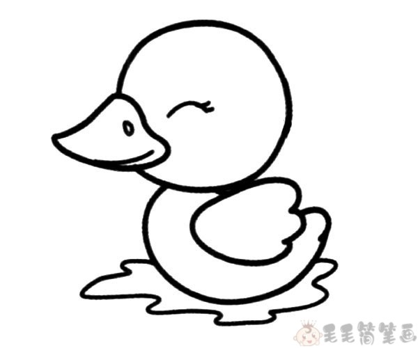 造型各异的小鸭子简笔画图片