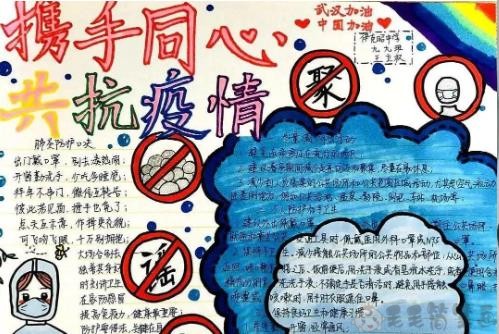 预防新冠肺炎手抄报一等奖,抗击肺炎手抄报优秀作品