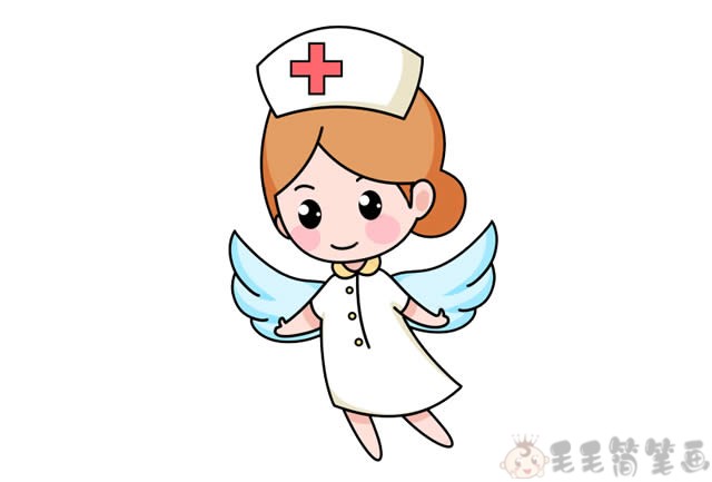 白衣天使护士简笔画