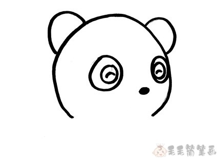 大熊猫幼儿简笔画