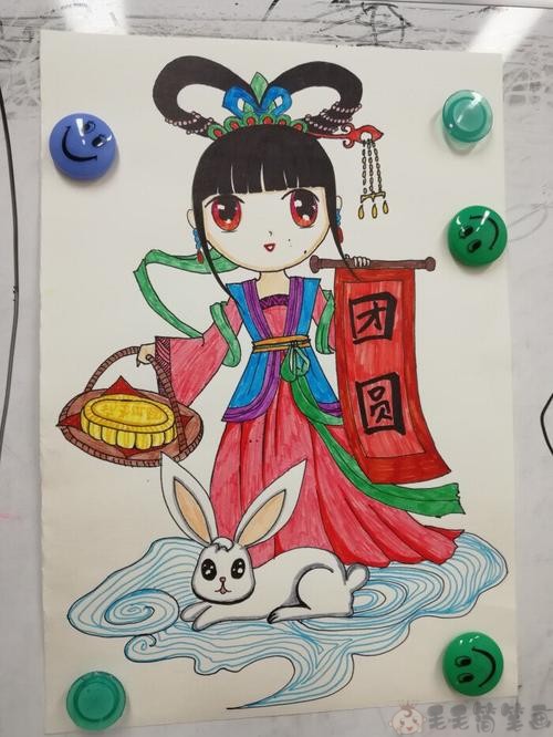 童画优秀作品图片,中秋节获奖绘画作品,可前往【儿童绘画