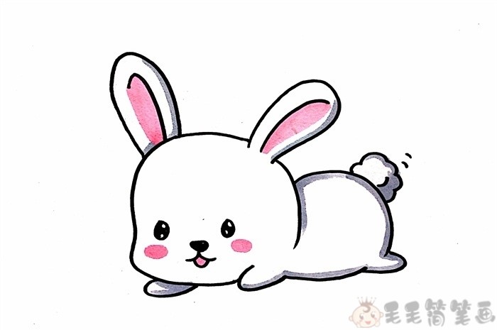 小白兔简笔画兔子的简单画法