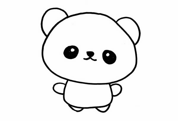 怎么画小熊猫简笔画可爱一步一步教画小熊猫简笔画