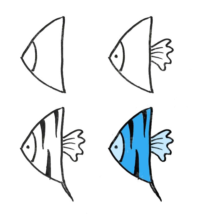 鱼的画法步骤图片,喜欢的同学,就跟下面的绘画教程一起来看看是怎么画