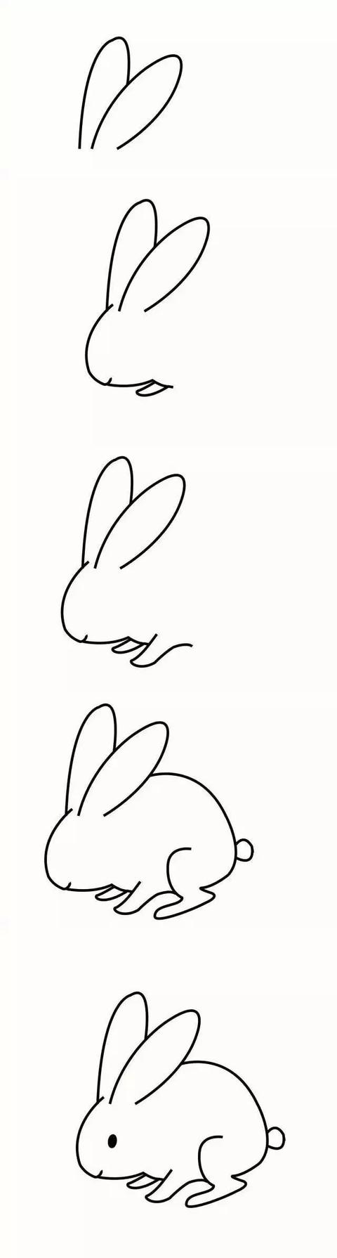 兔子怎么画简单的小兔子简笔画