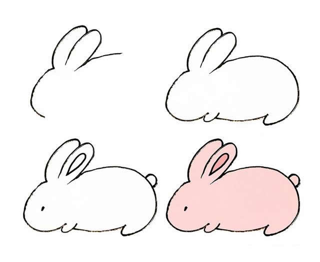可爱的小兔子的画法步骤图片