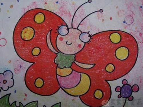 美丽的蝴蝶幼儿绘画图片