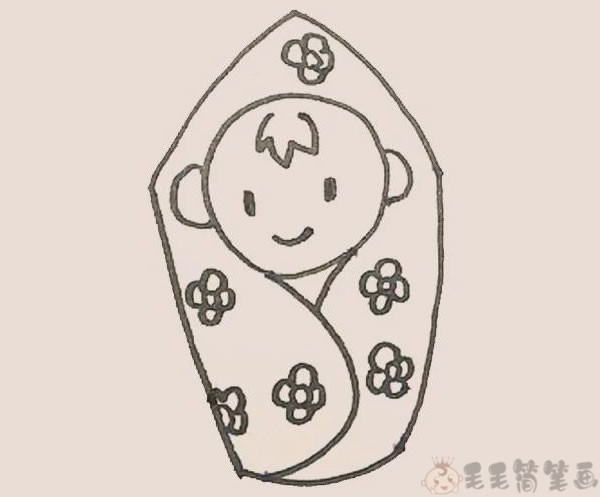 婴儿宝宝简笔画图片教程