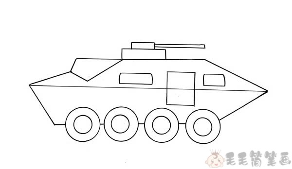 装甲车画法 火箭图片