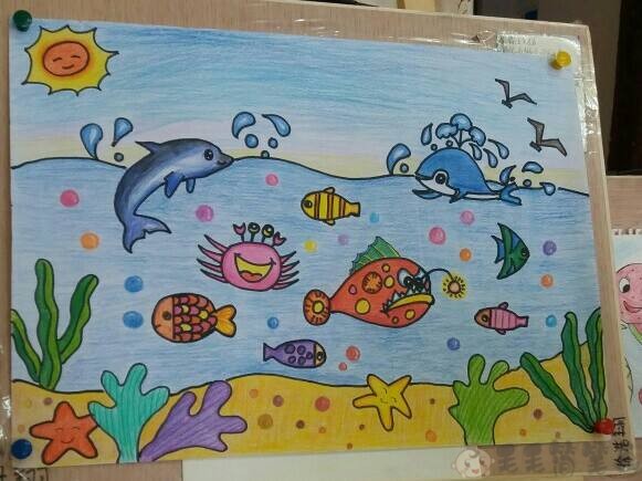 海底世界儿童绘画一等奖作品大全