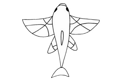 长翅膀的鱼简笔画图片