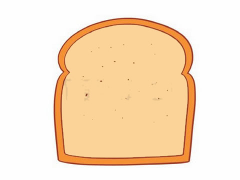 最简单的面包简笔画图片