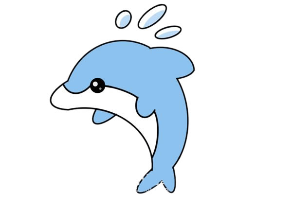 海豚大全简笔画图案图片