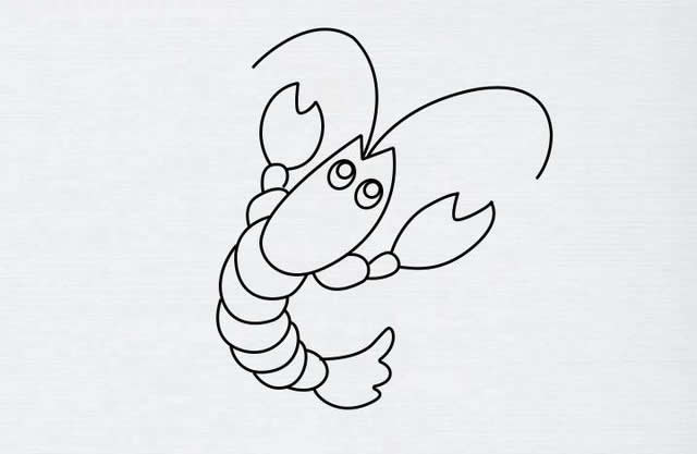 教大家学画小龙虾简笔画画法详细步骤图解教程