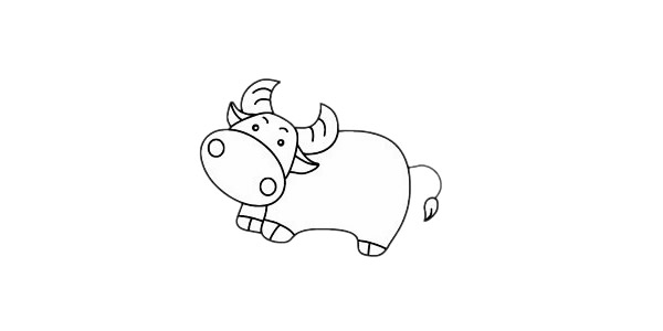 水牛怎么画最简单图片