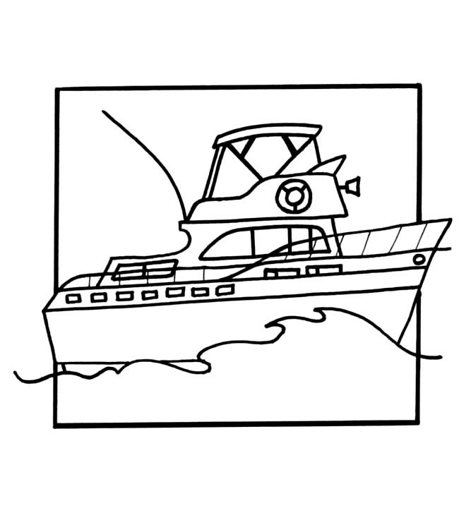 海上交通工具绘画图片