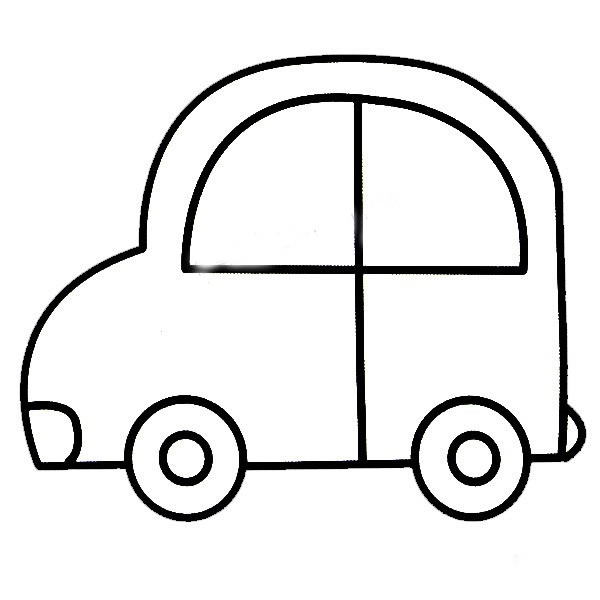 儿童画画大全简单汽车图片