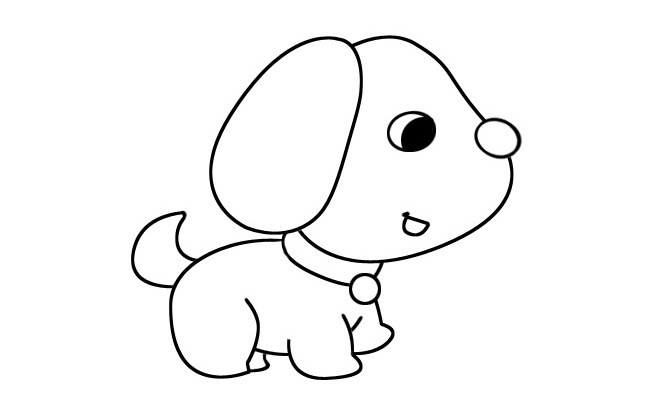 狗简笔画简单卡通图片
