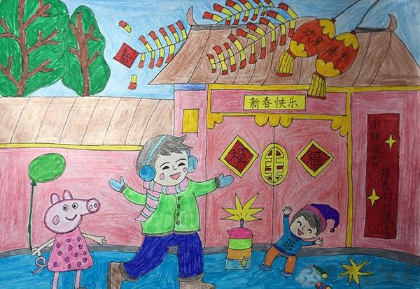 更多关于有年味的儿童绘画,年味主题图画,前往【2021新年春节栏目专区