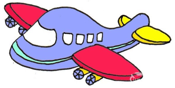 飞机的简笔画怎么画飞机的简笔画顺序