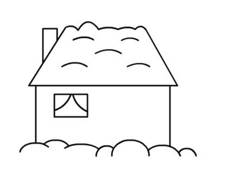 幼儿园简笔画房子图片步骤 中级简笔画教程