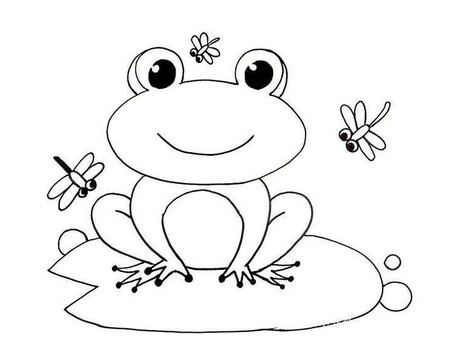 大青蛙简笔画图片