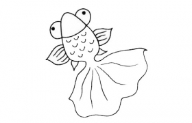 金鱼的简笔画法图片图片
